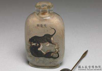 图片[3]-Glass inside-painted snuff bottle with a “double joy (badger)” scene Ma Shaoxuan, 1904, Qing dynasty-China Archive